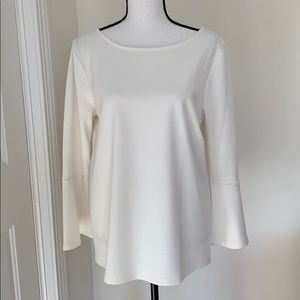 Like NEW! Ann Taylor Factory Ivory Bell Sleeve Top